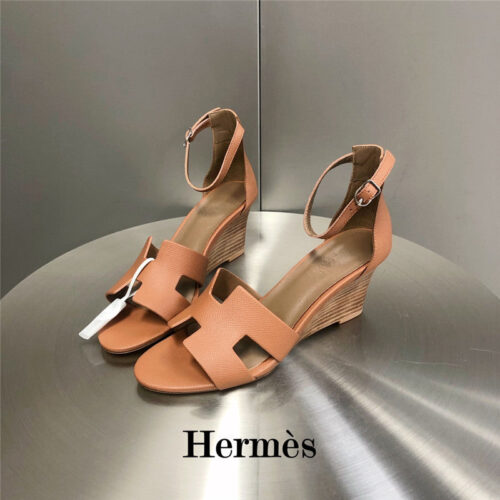High Quality Luxury Hermes Legend Wedge Sandals – Style 73763 product detail