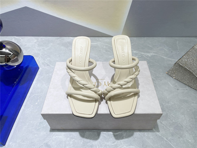 High Quality Luxury Jimmy Choo Square Toe Sandals product detail
