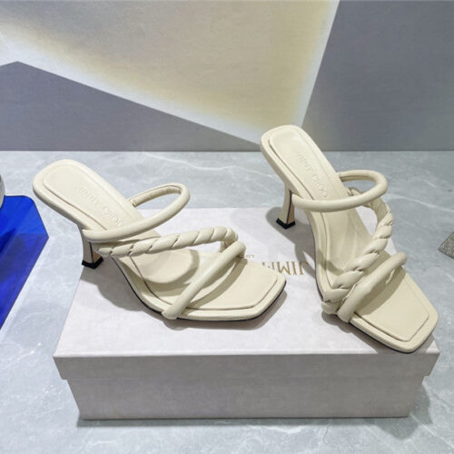 High Quality Luxury Jimmy Choo Square Toe Sandals