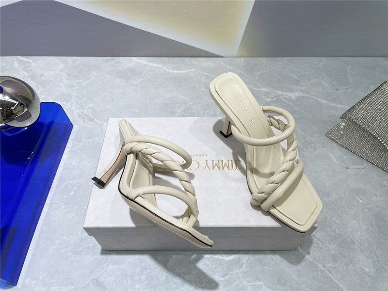 High Quality Luxury Jimmy Choo Square Toe Sandals product detail