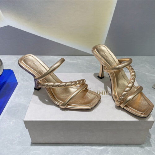 High Quality Luxury Jimmy Choo Square Toe Sandals – Style 80823