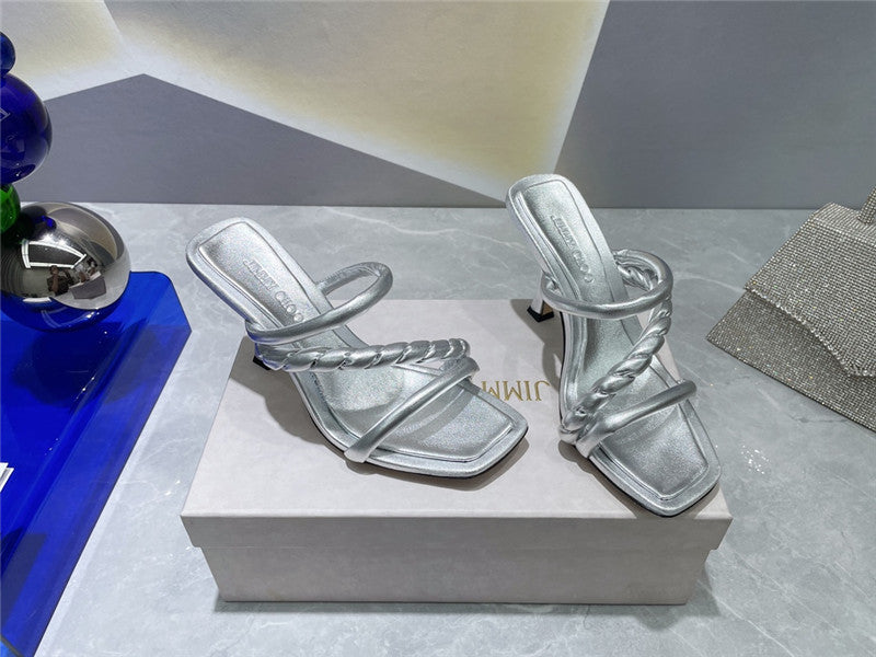High Quality Luxury Jimmy Choo Square Toe Sandals – Style 49751