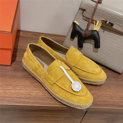 High Quality Luxury Hermes Classic Flat Loafers – Style 71107