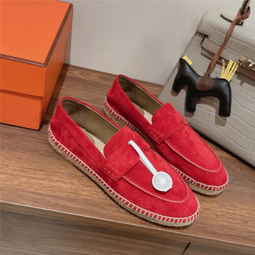 High Quality Luxury Hermes Classic Flat Loafers