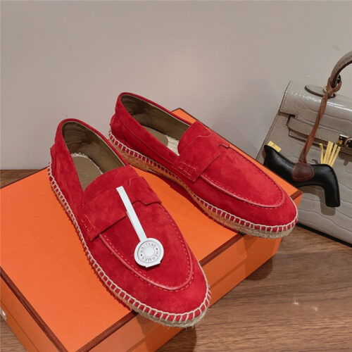 High Quality Luxury Hermes Classic Flat Loafers alternate view