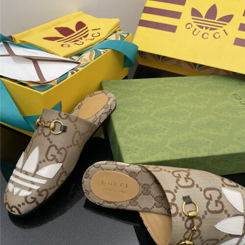 High Quality Luxury Gucci Adidas GG Slippers product detail