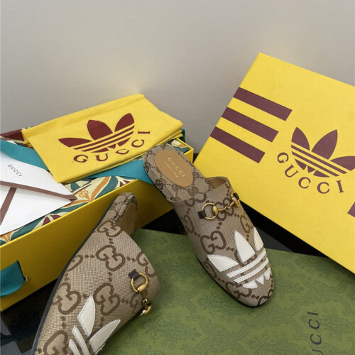 High Quality Luxury Gucci Adidas GG Slippers product detail