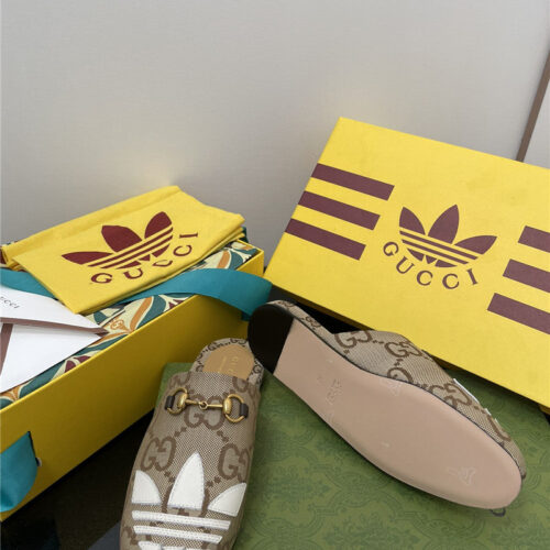 High Quality Luxury Gucci Adidas GG Slippers product detail
