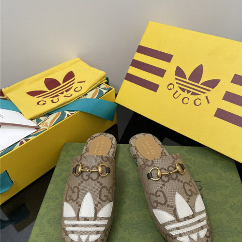 High Quality Luxury Gucci Adidas GG Slippers product detail
