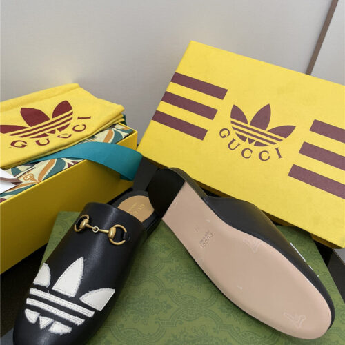 High Quality Luxury Gucci Adidas GG Slippers – Style 78355 product detail