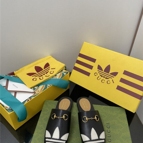 High Quality Luxury Gucci Adidas GG Slippers – Style 78355 product detail