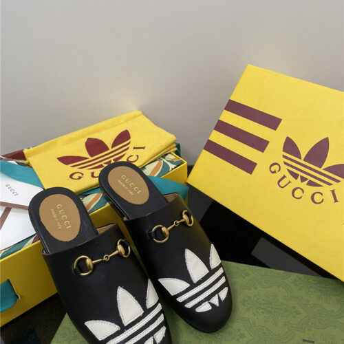 High Quality Luxury Gucci Adidas GG Slippers – Style 78355 alternate view