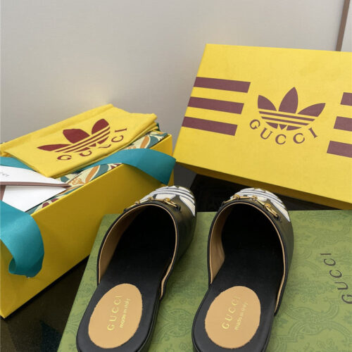 High Quality Luxury Gucci Adidas GG Slippers – Style 78355 product detail