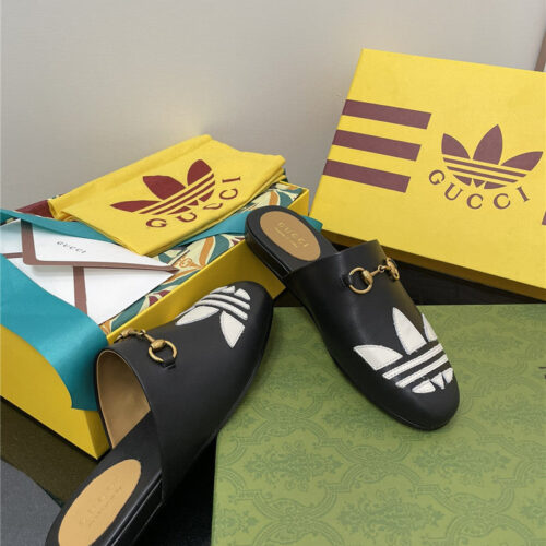 High Quality Luxury Gucci Adidas GG Slippers – Style 78355 product detail