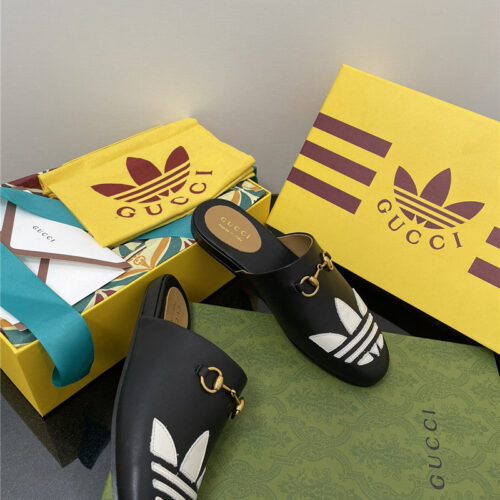 High Quality Luxury Gucci Adidas GG Slippers – Style 78355 product detail
