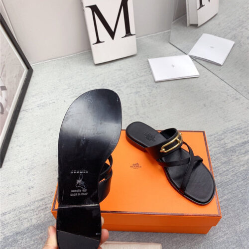 High Quality Luxury Hermes Flat Slippers – Style 76675 product detail