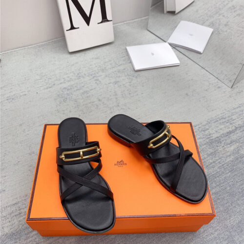 High Quality Luxury Hermes Flat Slippers – Style 76675 product detail