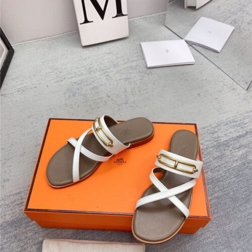 High Quality Luxury Hermes Flat Slippers – Style 09443 product detail