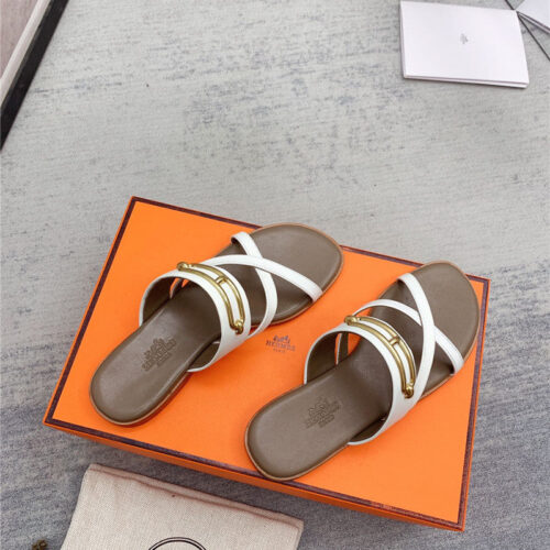 High Quality Luxury Hermes Flat Slippers – Style 09443 product detail