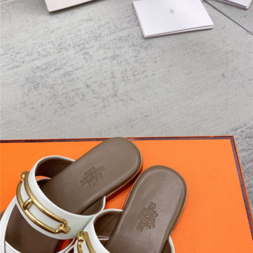 High Quality Luxury Hermes Flat Slippers – Style 09443 product detail