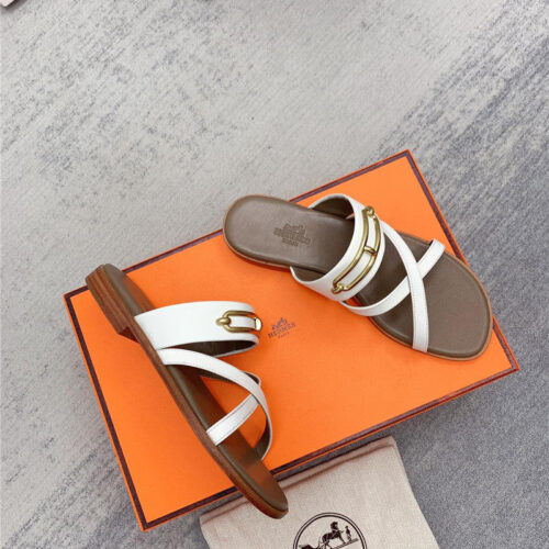 High Quality Luxury Hermes Flat Slippers – Style 09443 product detail