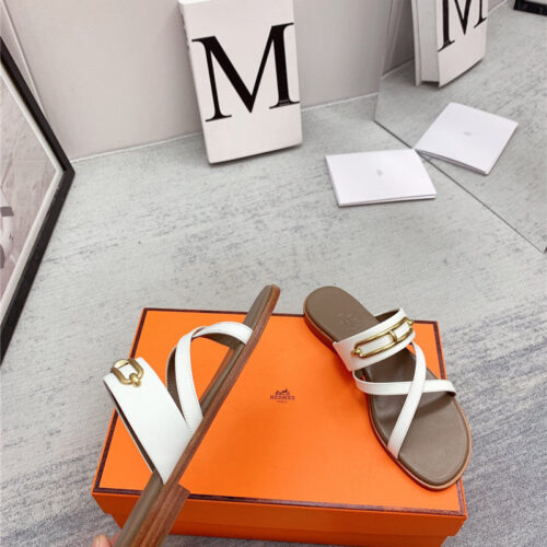 High Quality Luxury Hermes Flat Slippers – Style 09443 product detail