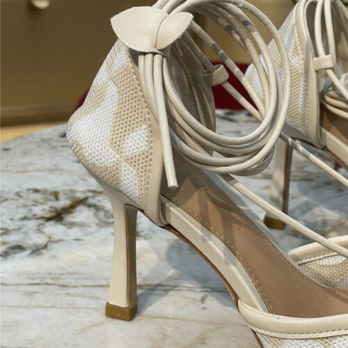High Quality Luxury Bottega Veneta Square-Toe Heeled Sandals – Style 84422 product detail