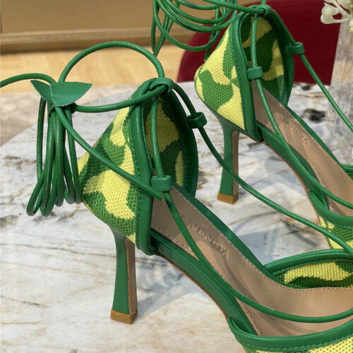 High Quality Luxury Bottega Veneta Square-Toe Heeled Sandals product detail
