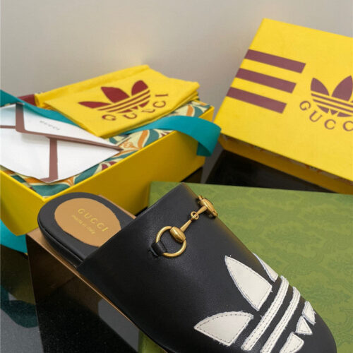 High Quality Luxury Gucci Adidas GG Slippers – Style 78355 product detail