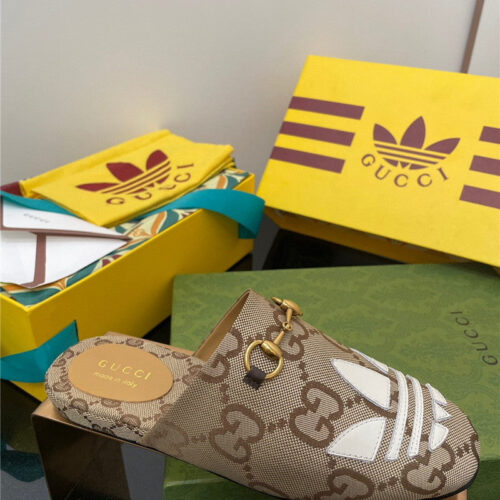 High Quality Luxury Gucci Adidas GG Slippers product detail