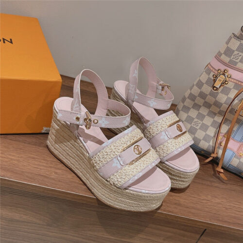 High Quality Luxury Louis Vuitton Classic Platform Sandals