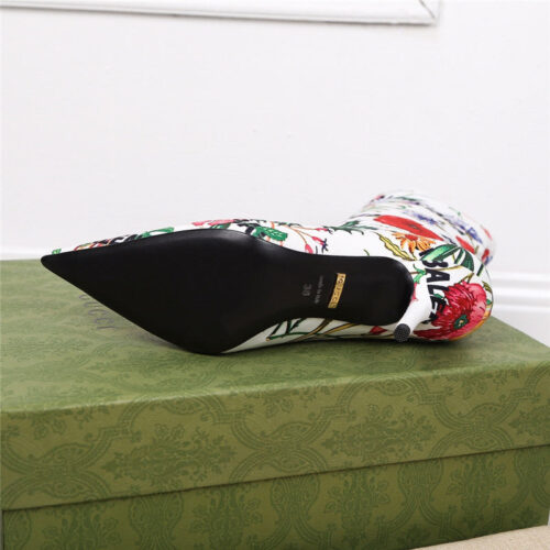 High Quality Luxury Balenciaga Floral Print Ankle Boots product detail