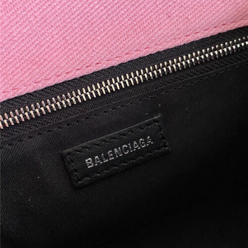 High Quality Luxury Balenciaga Denim Hourglass Handbag – Pink product detail