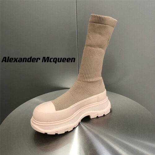 High Quality Luxury Alexander McQueen Platform Socks Shoes – Style 65443 product detail