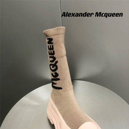 High Quality Luxury Alexander McQueen Platform Socks Shoes – Style 65443 product detail