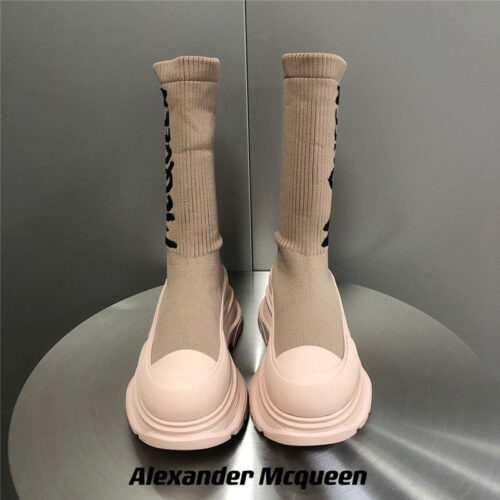 High Quality Luxury Alexander McQueen Platform Socks Shoes – Style 65443 product detail