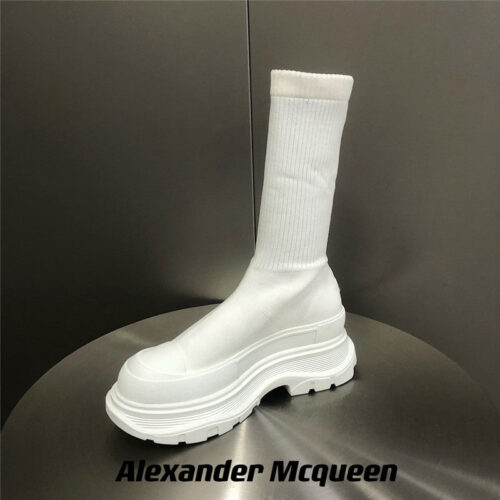 High Quality Luxury Alexander McQueen Platform Socks Shoes product detail