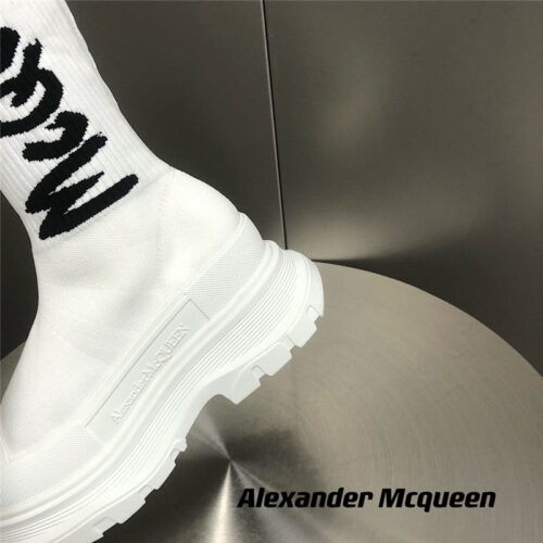 High Quality Luxury Alexander McQueen Platform Socks Shoes product detail