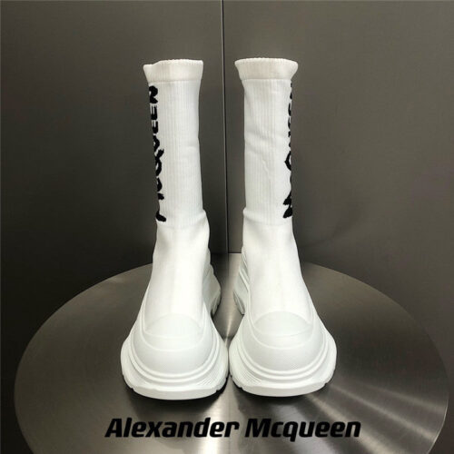 High Quality Luxury Alexander McQueen Platform Socks Shoes product detail