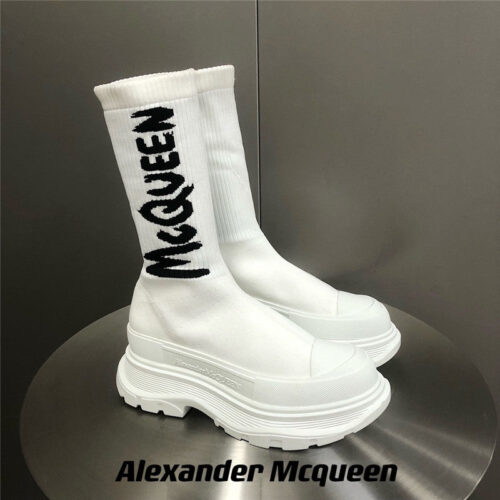 High Quality Luxury Alexander McQueen Platform Socks Shoes product detail