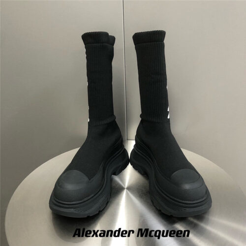 High Quality Luxury Alexander McQueen Platform Socks Shoes – Style 29283 product detail
