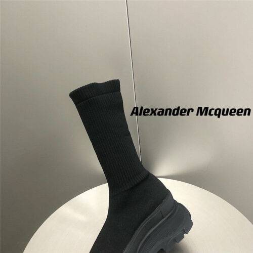 High Quality Luxury Alexander McQueen Platform Socks Shoes – Style 29283 product detail