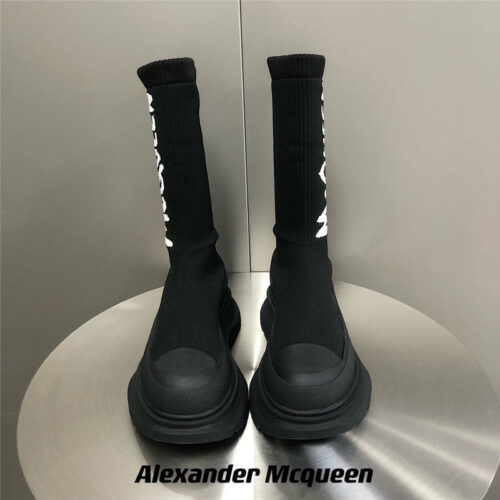 High Quality Luxury Alexander McQueen Platform Socks Shoes – Style 29283 product detail