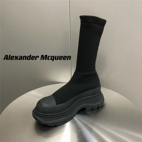 High Quality Luxury Alexander McQueen Platform Socks Shoes – Style 29283 product detail