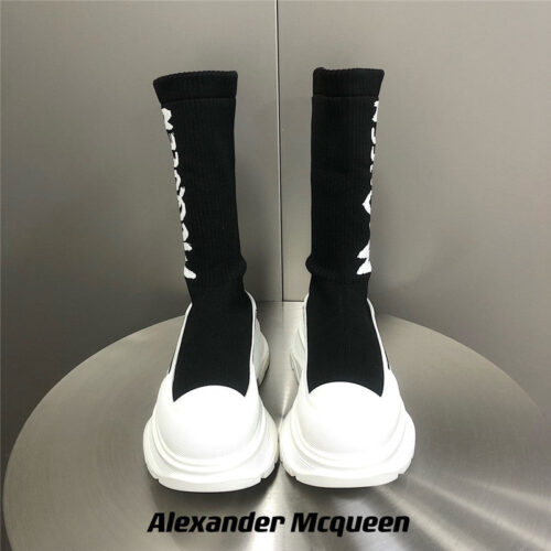High Quality Luxury Alexander McQueen Platform Socks Shoes – Style 62051 product detail