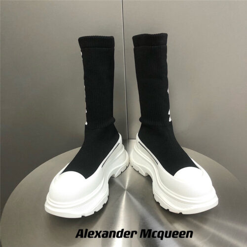 High Quality Luxury Alexander McQueen Platform Socks Shoes – Style 62051 product detail