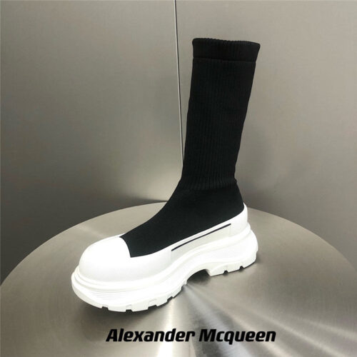High Quality Luxury Alexander McQueen Platform Socks Shoes – Style 62051 product detail