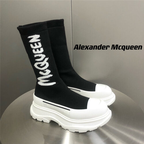High Quality Luxury Alexander McQueen Platform Socks Shoes – Style 62051 product detail