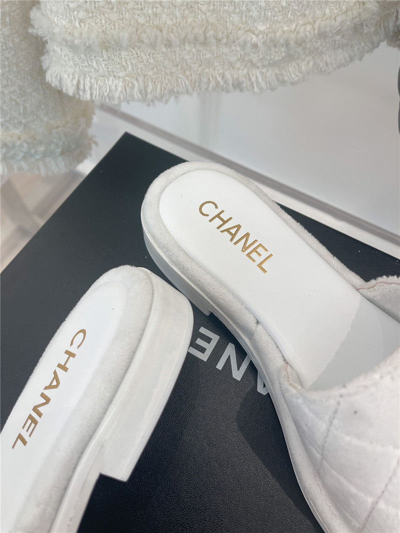 High Quality Luxury Chanel Embroidered Logo Slippers – Style 70534 product detail