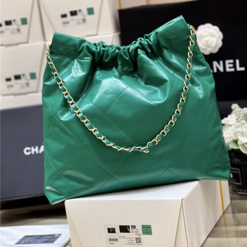 High Quality Luxury Chanel 22 Handbag Small Green alternate view
